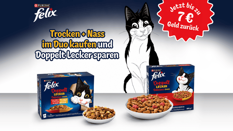 FELIX Doppelt Lecker mit bis zu 7 Euro Erstattung