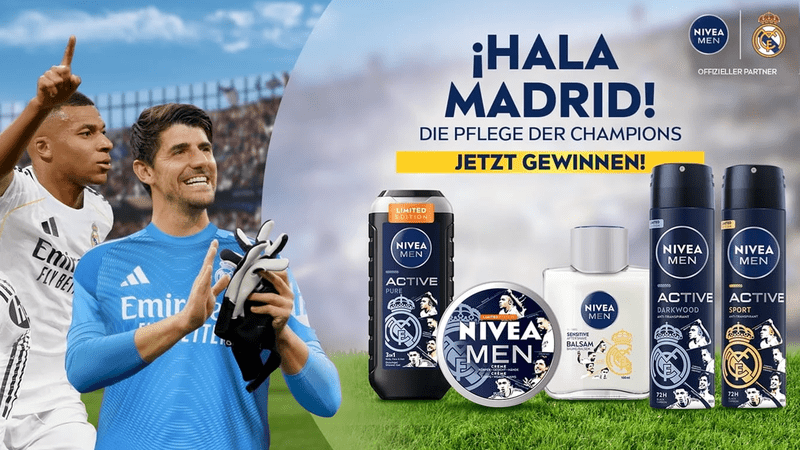 NIVEA MEN Real Madrid Gewinnspiel – Gewinne VIP Tickets, Fanpakete & Produktsets