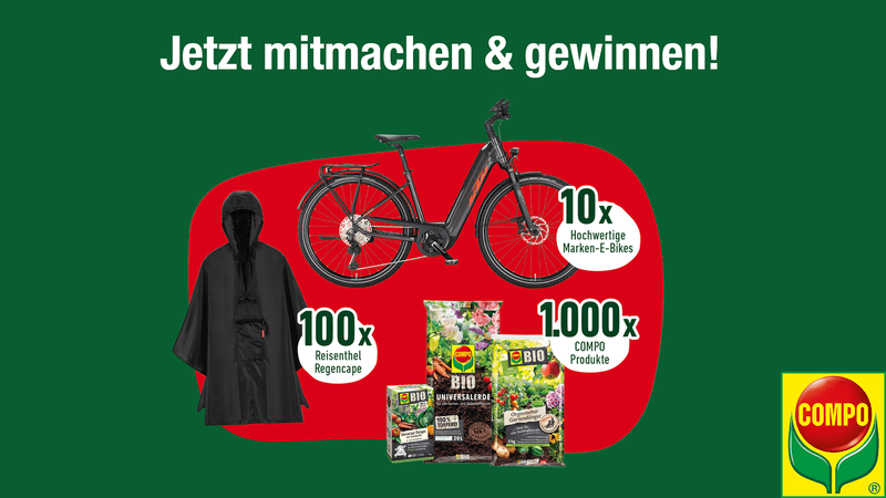 COMPO WhatsApp Promotion 2026 – Gewinne E-Bikes, Regencapes und COMPO Produkte