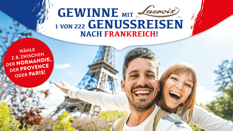 Lacroix Gewinnspiel – Frankreich Genussreise gewinnen