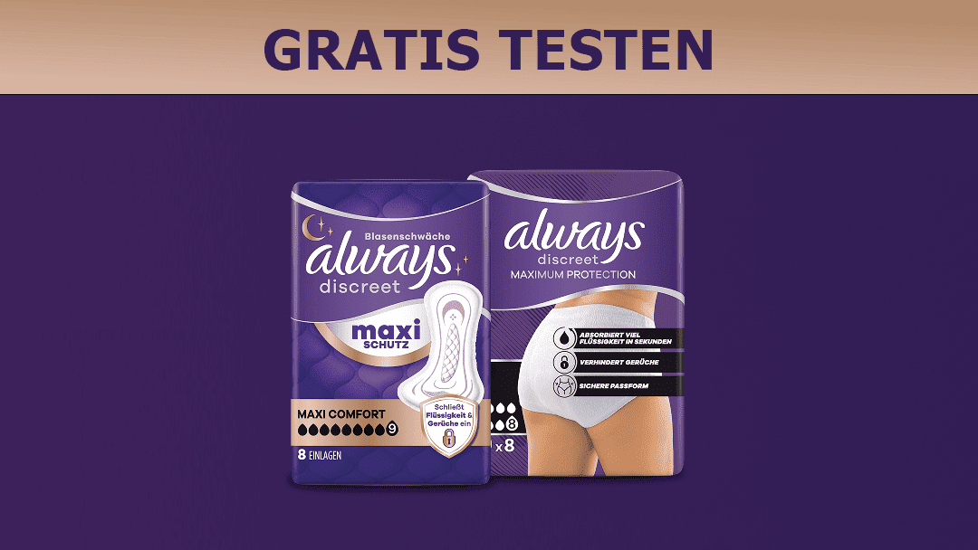 Always Discreet Maxi Gratis Testen
