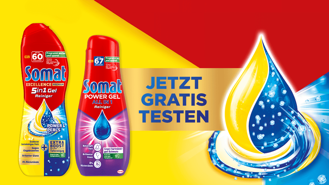 Somat Power Gel Geschirrreiniger Gratis Testen