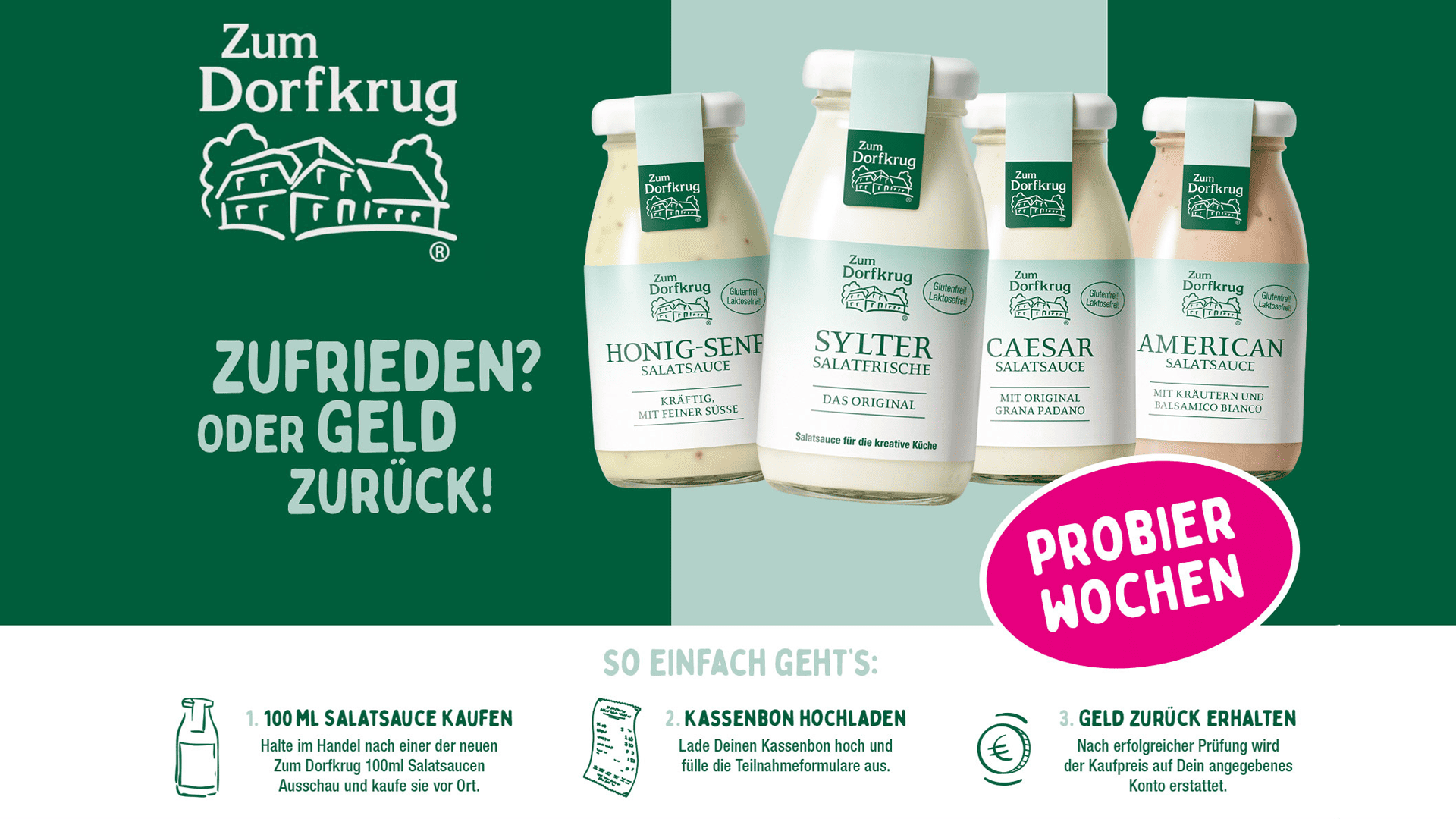 Zum Dorfkrug Salatsaucen Gratis Testen
