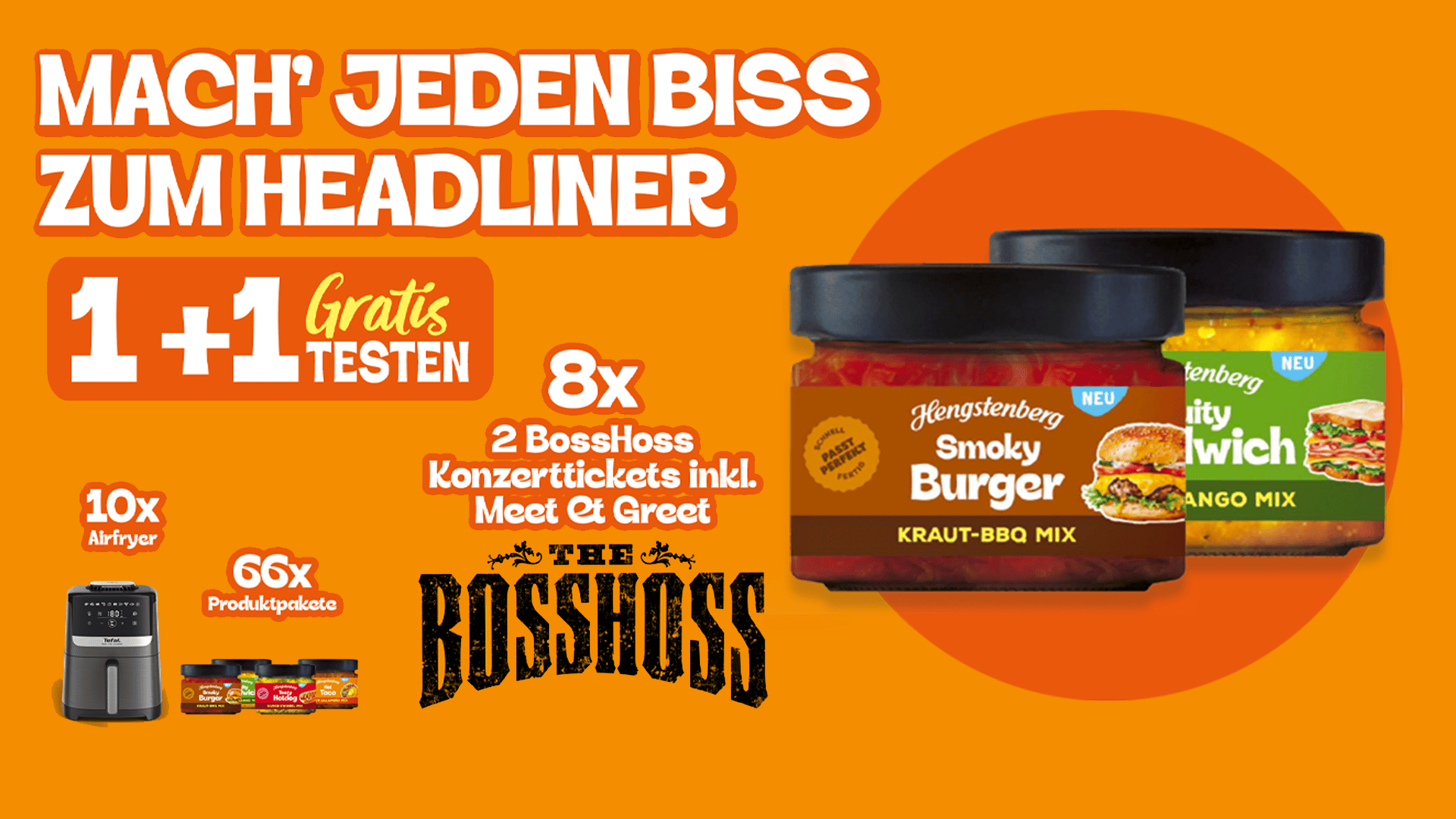 Hengstenberg Streetfood Topping Mix 2 für 1 Aktion