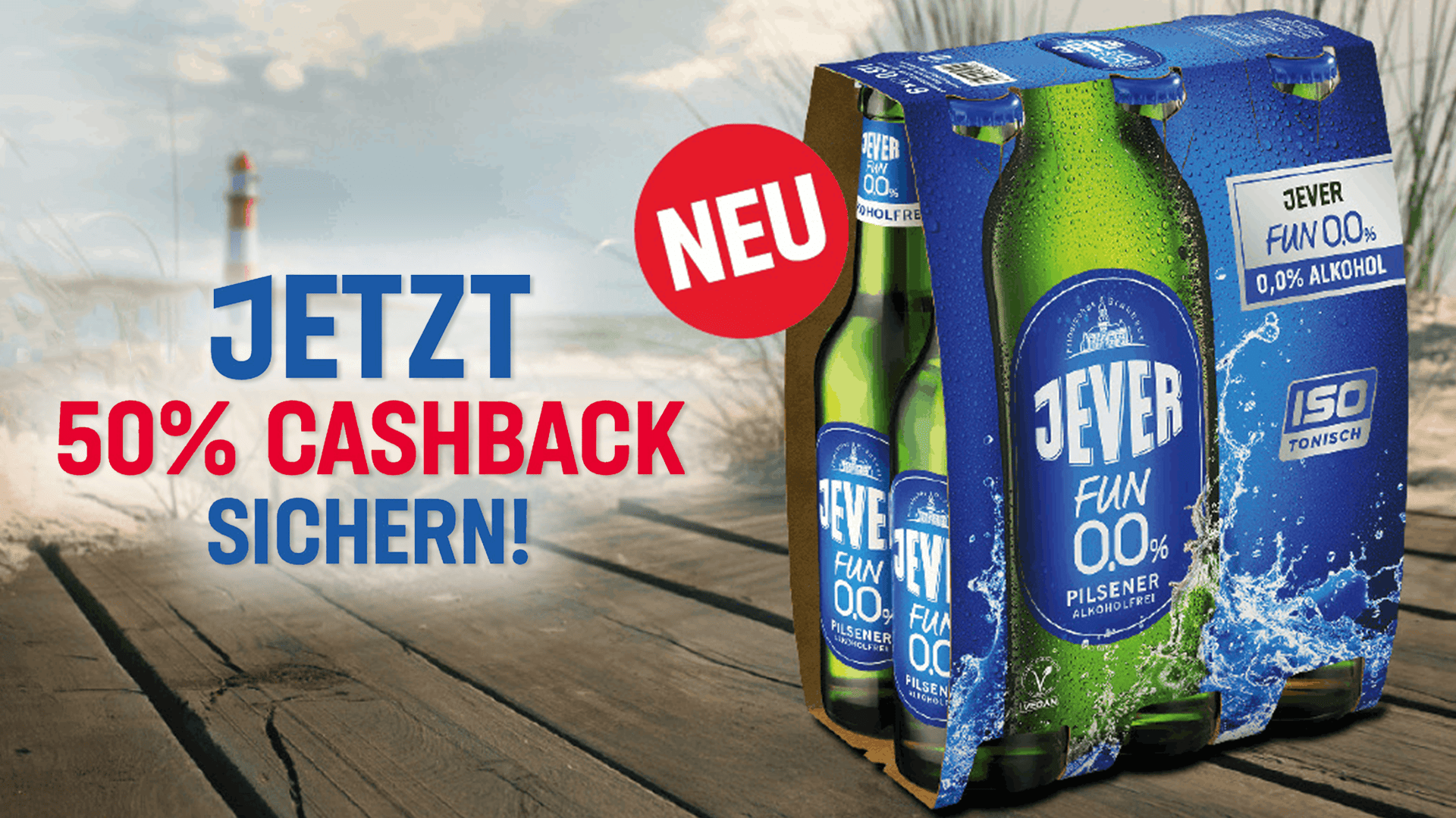 Jever Fun 0,0% - 50 % Cashback Aktion