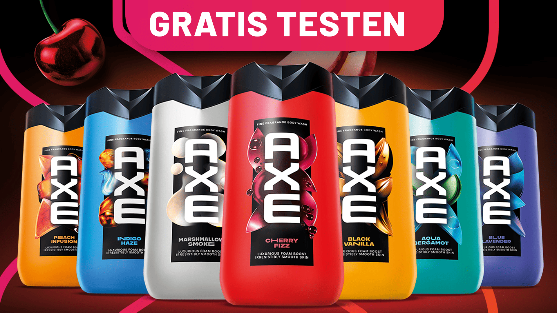 AXE Fine Fragrance Body Wash Gratis Testen