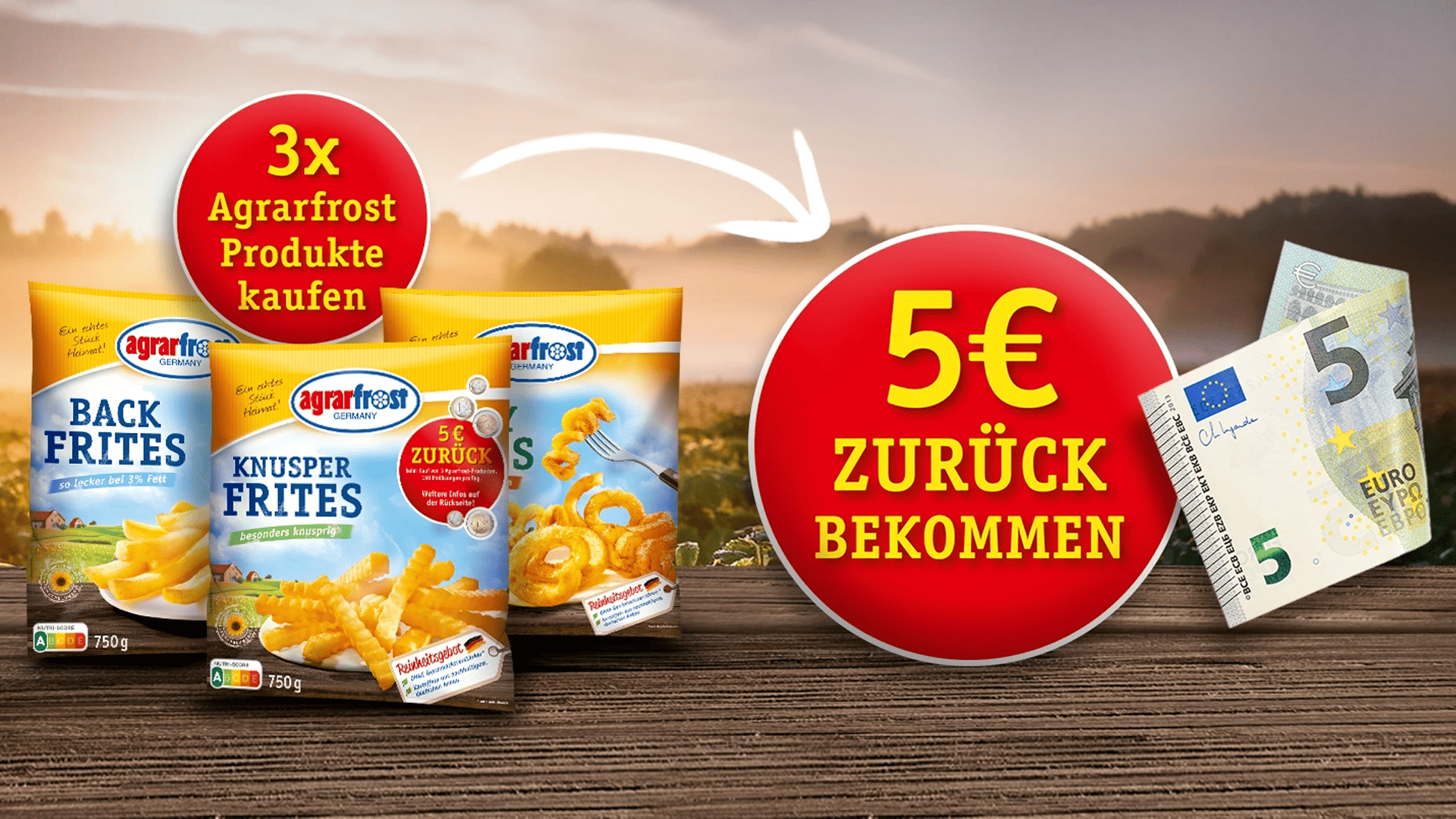 3x Agrarfrost Produkte kaufen 5 Euro Rückerstattung sichern