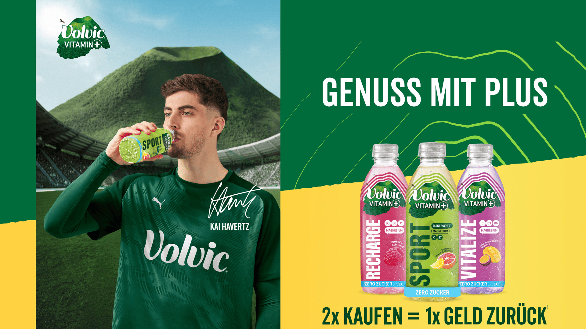Volvic Vitamin+ 2 für 1 Geld Zurück-Aktion