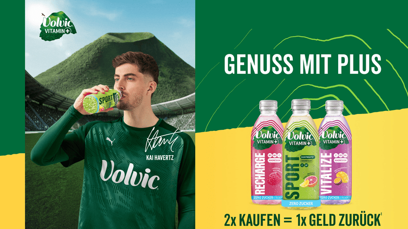 Volvic Vitamin+ 2 für 1 Geld Zurück-Aktion