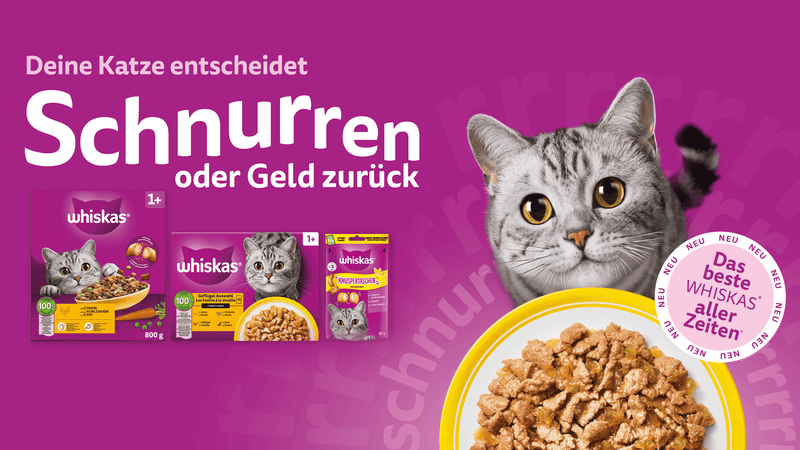 WHISKAS Schnurren oder Geld Zurück