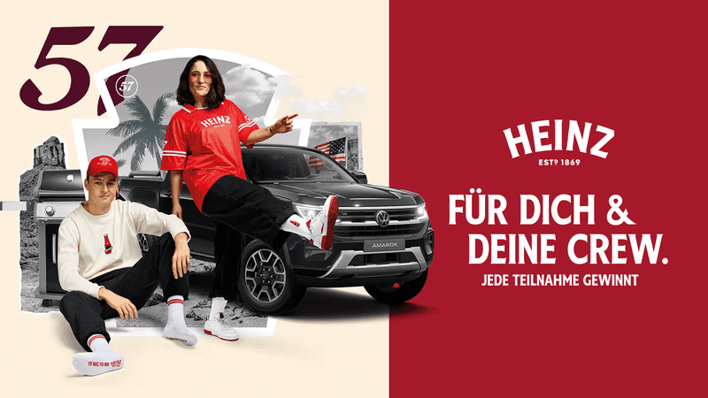 HEINZ Gewinnspiel: VW Amarok, USA-Reise, Gasgrill oder Merch gewinnen